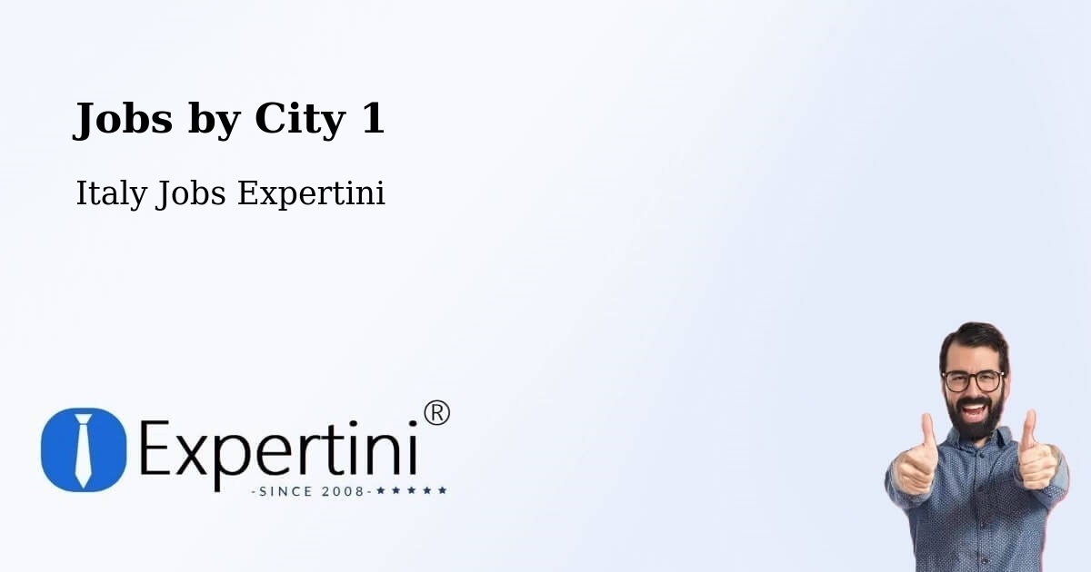 City Jobs in Italy - Expertini