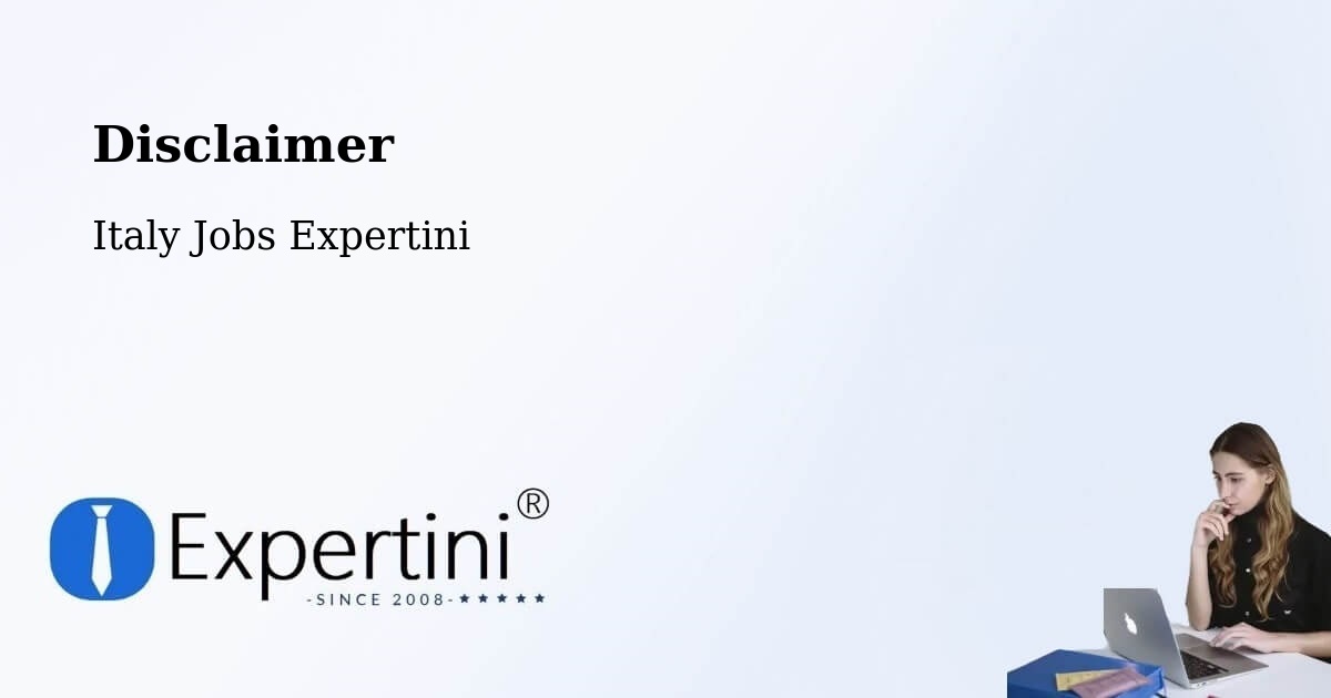 Disclaimer – Boves - Italy Jobs Expertini