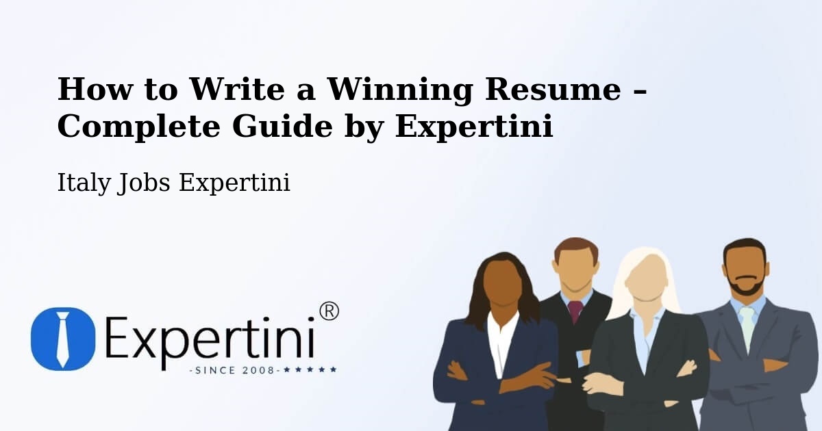 Resume Writing Guide for Job Seekers – Boves - Boves, Italy Jobs Expertini